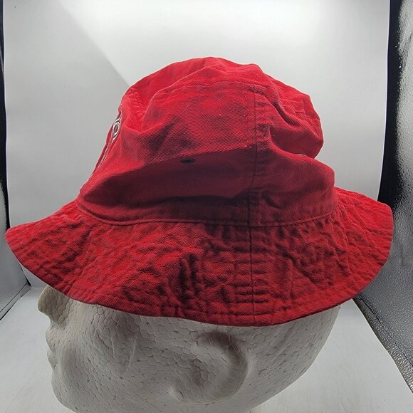 Los Angeles Angels Adults Red Bucket Hat Baseball Sports Casual Outdoors Summer - Picture 2 of 9